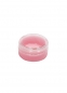 Preview: Acryl-Cremedose rund rosa 3ml, Deckel transparent